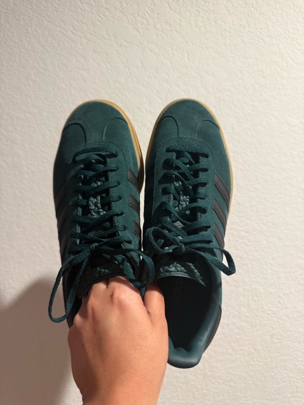 Adidas Women's Teal Suede Lace-Up Sneakers